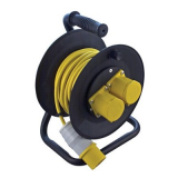 25Mtr Cable Extension Reel with 2 x 16A Outlets 110V